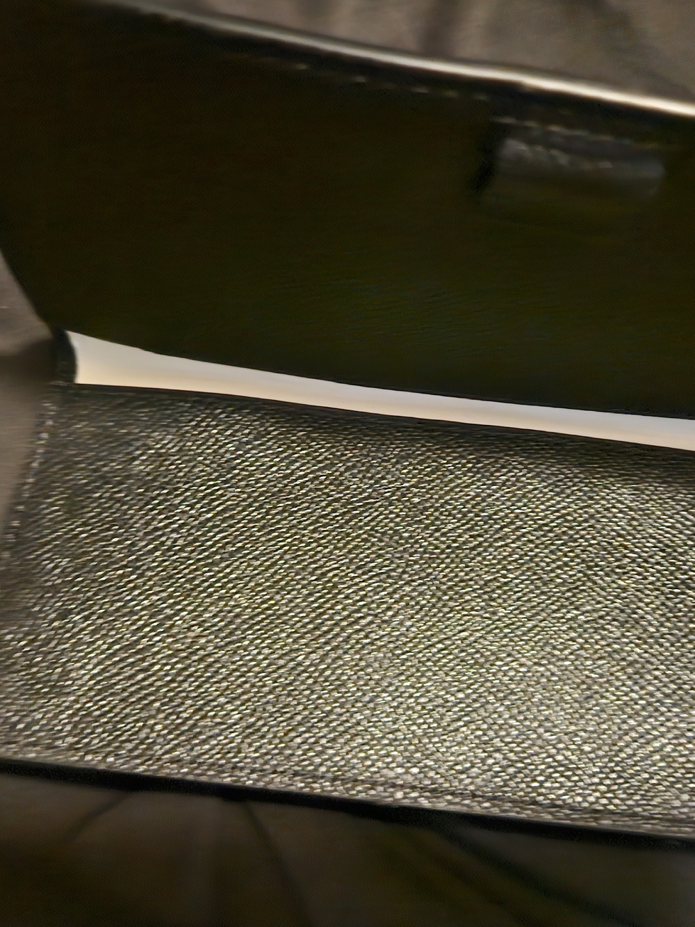 Coach Black Pebbled Leather Continental Checkbook Cover - Picture 3 of 3